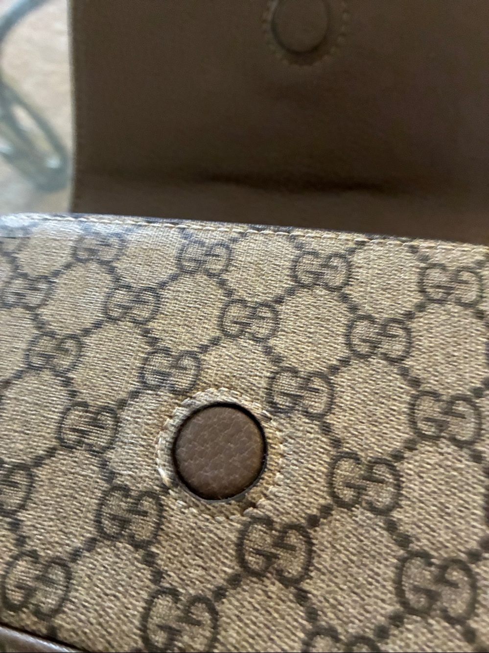 Beige Supreme Crossbody with Green-Red Web Stripe copy - Picture 10 of 14